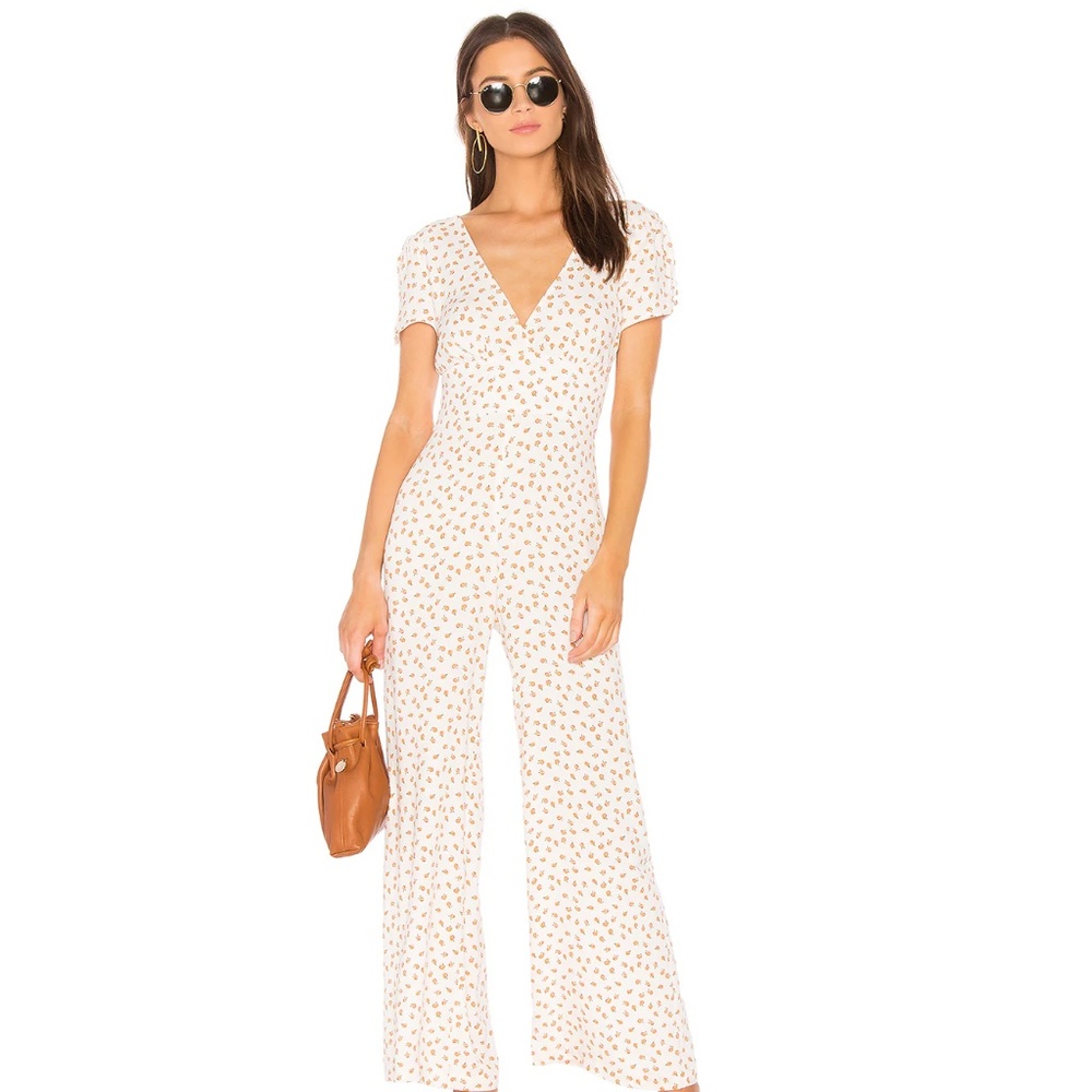 Free People 🌸 Mia Short Sleeve Jumpsuit